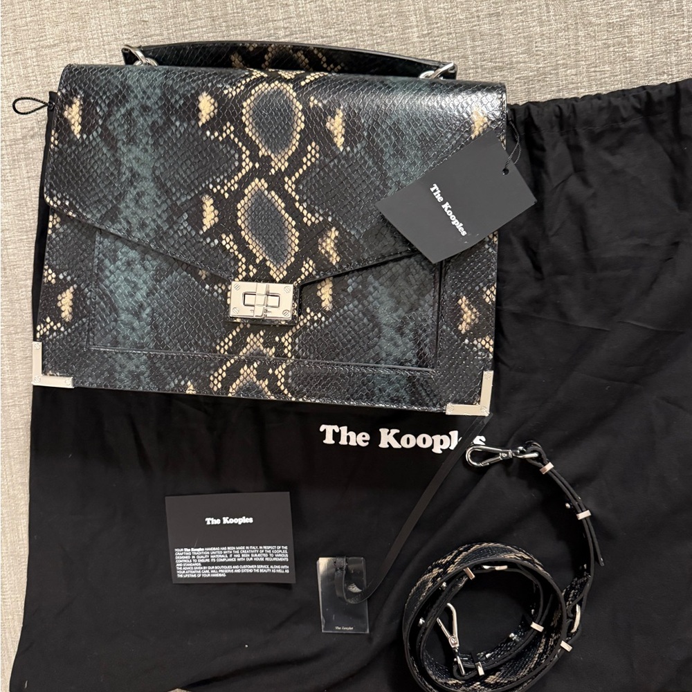 Brand New w/ tag - The Kooples Emily bag - large size embossed leather